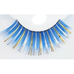 Sepia Blue With Gold Eyelash C20