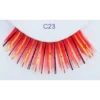 Sepia Red With Gold & Black Eyelash C23