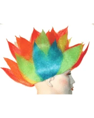 Lacey Costume Women's Costume Wigs Clown Spike Rainbow