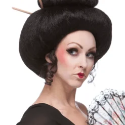 Sepia Women's Costume Wigs Deluxe Japanese Geisha Lady