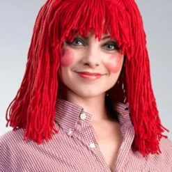 Enigma Raggedy Cleo In Red Yarn Women's Costume Wigs