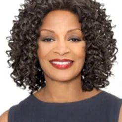 SYNTHETIC WIGS Kerry Foxy Silver Synthetic Lace Front Wig