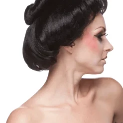 Sepia Japanese Geisha Lady Women's Costume Wigs