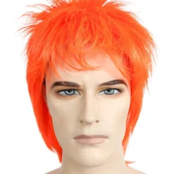 Lacey Costume Rod Stewart Color Ziggy Stardust Punk Bowie Women's Costume Wigs