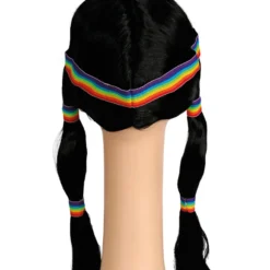 Lacey Costume Bargain Indian Girl Wig With Bands