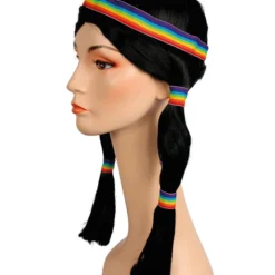 Lacey Costume Bargain Indian Girl Wig With Bands