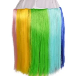 Lacey Costume Bald Straight Hair Clown