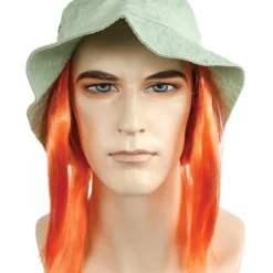 Lacey Costume Tramp Hat With Hair