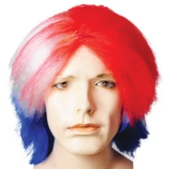 Lacey Costume Patriotic Bob USA Red White Blue