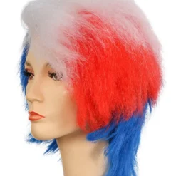 Lacey Costume Patriotic Bob USA Red White Blue