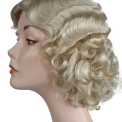 Lacey Costume Fingerwave Fluff Flapper 1920s Wig Women's Costume Wigs