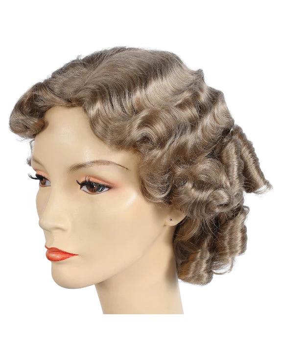 Lacey Costume 1930s Fingerwave Fluff Long Wig 4 Lacey Costume 1930s Fingerwave Fluff Long Wig