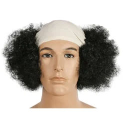 Lacey Costume Bald Curly Clown Deluxe - White Cloth Front