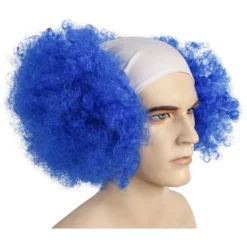 Lacey Costume Bald Curly Clown Deluxe - White Cloth Front
