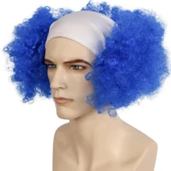 Lacey Costume Bald Curly Clown Deluxe - White Cloth Front