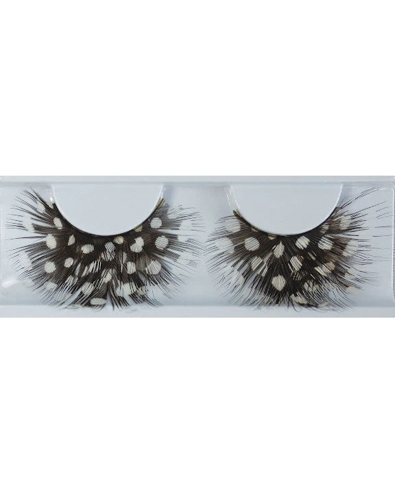 Lacey Costume Costume Accessories Eyelash Feather Dot Black/White 3 Lacey Costume Costume Accessories Eyelash Feather Dot Black/White