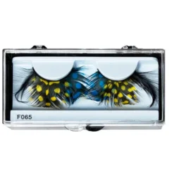 Lacey Costume Costume Accessories Eyelash Feather Dot Blue/Yellow