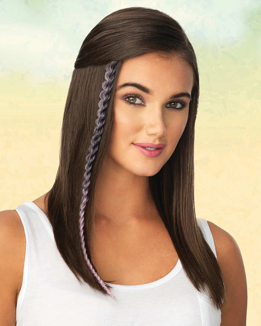 Put On Pieces Metallic Braid Extension