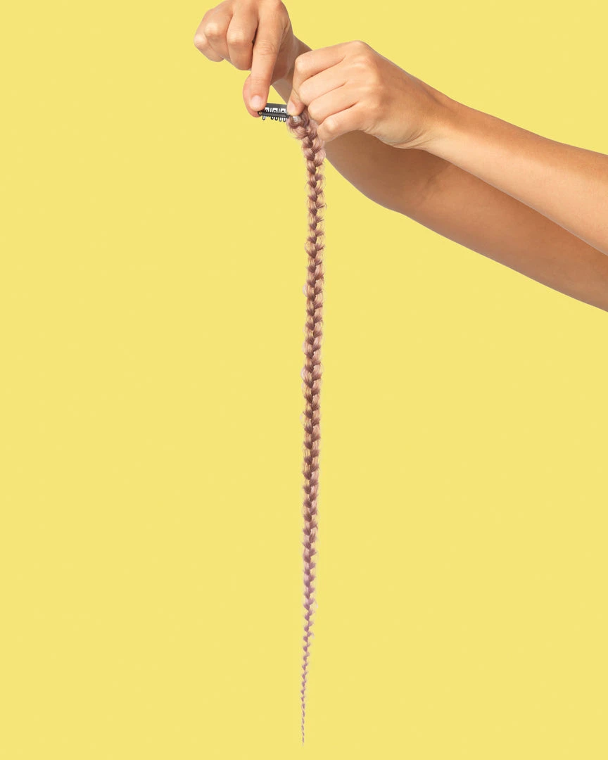 Put On Pieces Metallic Braid Extension