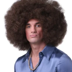 Sepia Clown Color Afro Women's Costume Wigs