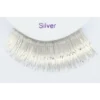 Sepia Metallic Silver Eyelash