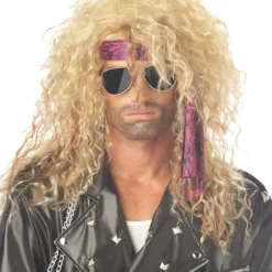 Morris Heavy Metal Rocker Blonde Wig Women's Costume Wigs