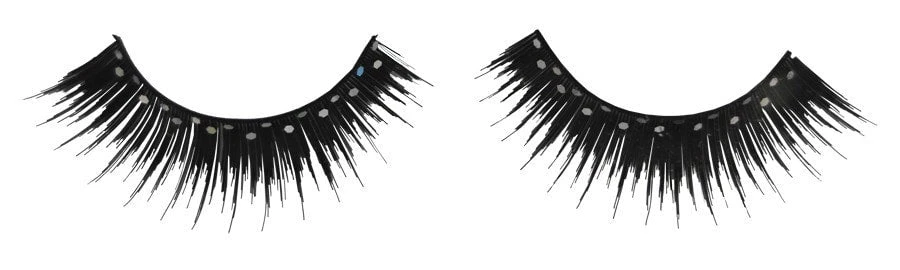 Lacey Costume Costume Accessories Eyelashes Black Glitter 4 Lacey Costume Costume Accessories Eyelashes Black Glitter
