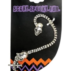 Morris Costume Accessories Earring Wrap Skull