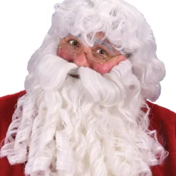 Morris Dlx Santa Wig Beard Mustache