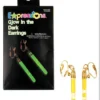 Morris Earrings Glow In Dark Green Costume Accessories