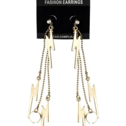 Morris Earrings Lightning Costume Accessories