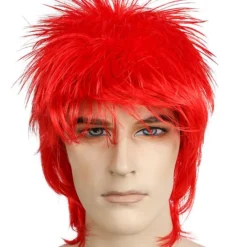 Lacey Costume Rod Stewart Color Ziggy Stardust Punk Bowie Women's Costume Wigs
