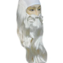Lacey Costume Father Time Merlin Wig With Bald Cloth