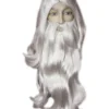 Lacey Costume Father Time Merlin Sorcerer Wig And Beard Set Women's Costume Wigs