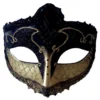 Morris Costume Accessories Mardi Gras Eye Mask Black Gold