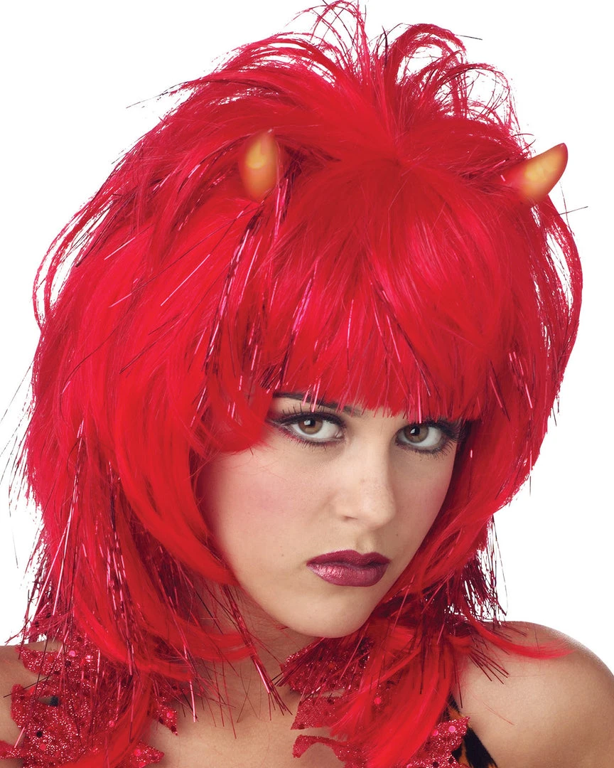 Lacey Costume Women's Costume Wigs Wig Demonica Devil Red 3 Lacey Costume Women's Costume Wigs Wig Demonica Devil Red